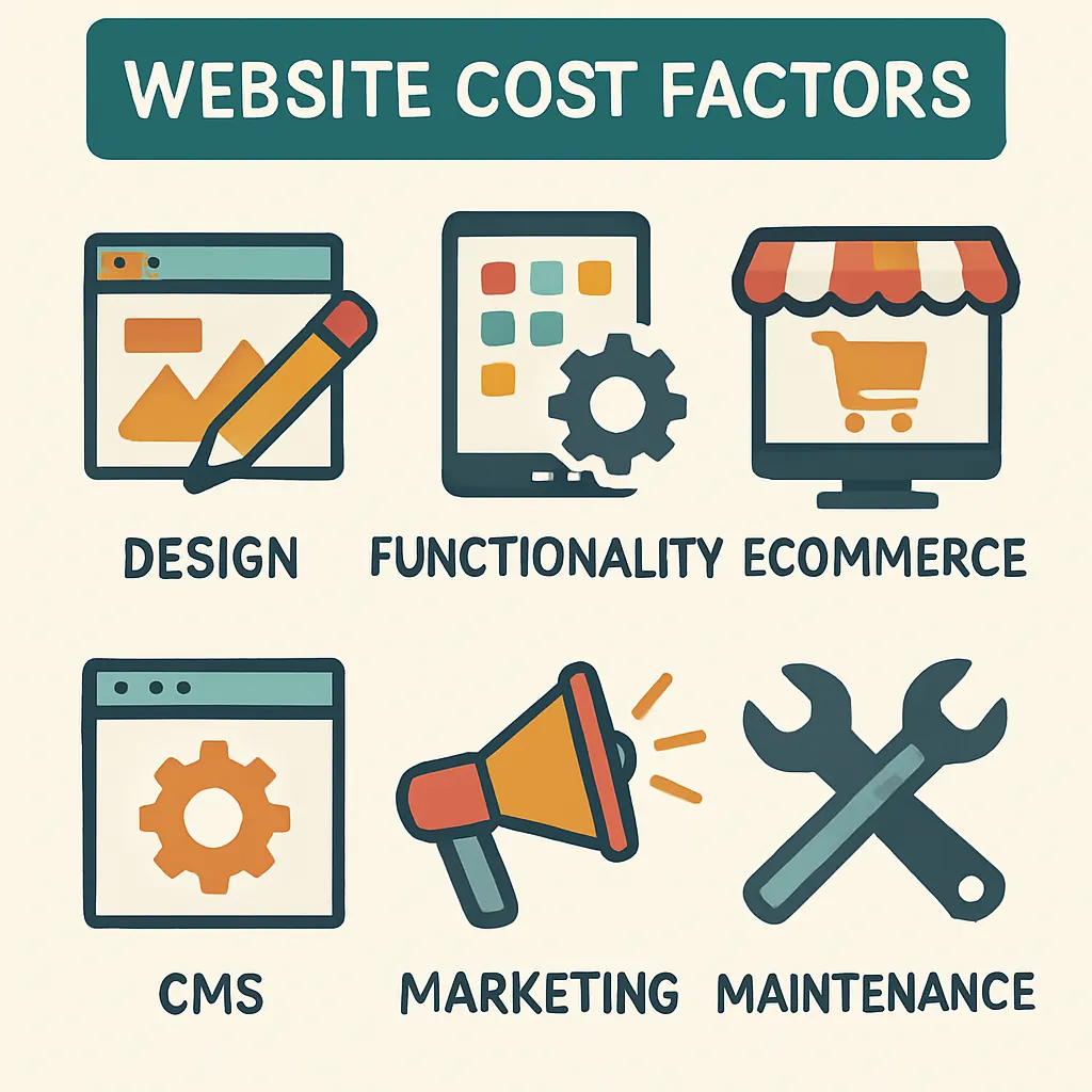 Website cost factors for UK web design projects